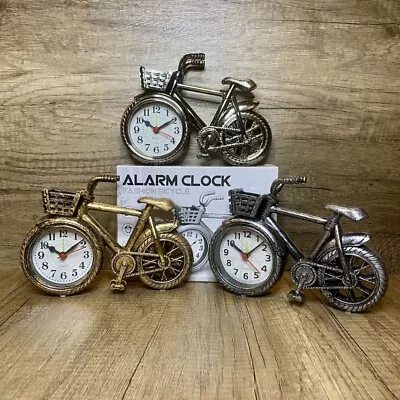 Retro Bedside Living Room Crafts Bicycle Clock Home Clock Alarm Clock • $18.43