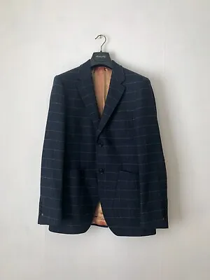 Holland Esquire Men's Vintage Jacket Rare UK 38 Hand Customised Blue Tweed Wool • £40