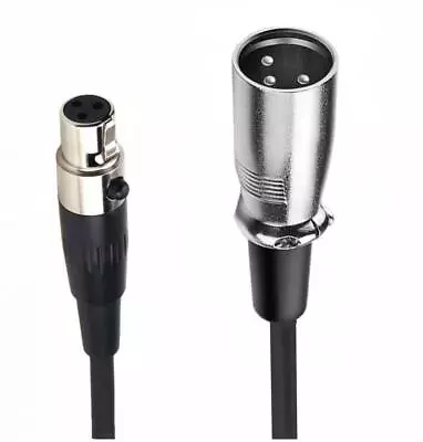 Mini XLR Female To 3Pin XLR Male Audio Microphone Cable - 0.5M • £8.95