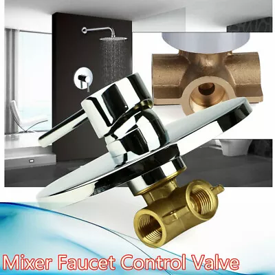 1/2  Shower Tap Control Valve 1 Handle Brass Mixer Faucet Hot&Cold Wall Mount • $34.20