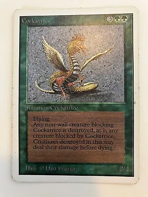 Magic The Gathering Card Game Unlimited Edition Green Card Cockatrice • £15.99