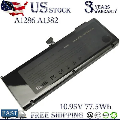 A1321 A1382 Battery For Apple Macbook Pro 15 Inch A1286 Mid 2009 2010 MC118LL/A • $24.59