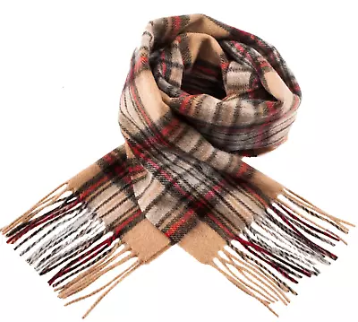 Edinburgh 100% Lambswool Scarf - Stewart Camel - BRAND NEW • £9.99