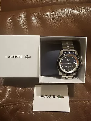 Lacoste Durban 44mm Stainless Steel Case Stainless Steel Strap Men's Watch • £37