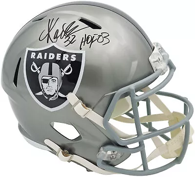 Marcus Allen Autographed Raiders Flash Full Size Helmet Hof 03 Beckett 226393 • $349