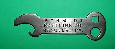 Vintage Advertise Keychain Beer Bottle Cap Opener Schmidt Bottling Co Hanover PA • $15.50