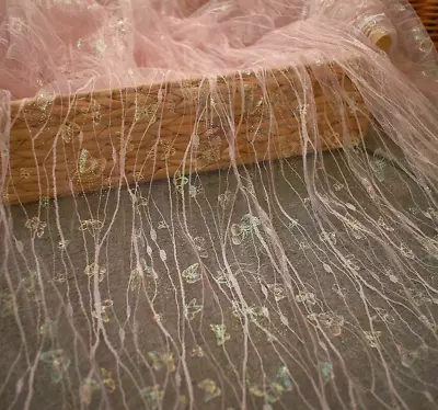 150cm Soft Tulle Mosquito Net Pink Gauze Material  Dress Clothing Fabric Curtain • $9.25