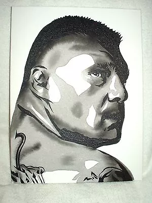 Canvas Painting Wrestler Brock Lesnar 1 B&W Art 16x12 Inch Acrylic • $82.14