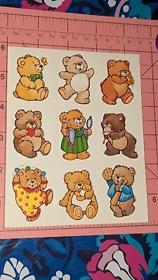 Vintage Eureka Stickers  Teddy Bears 1 Sheet  • $6