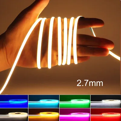 12V COB LED Tape Light Strip 480LEDs Super Slim 2.7mm For Car Room Home Kitchen • $4.99