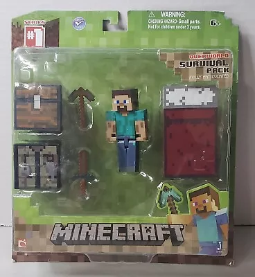 Mojang Minecraft Overworld Surviver Pack Fully Articulated • $12