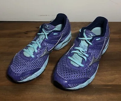 Mizuno Womens Wave Precision 13 8KN-21503 Purple Running Shoes Size 9.5W • $19.95