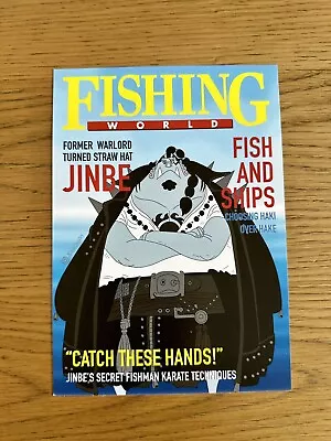 One Piece Jinbei On Fishing World - A5 Art Print Poster By JPixel DigiArt • $10