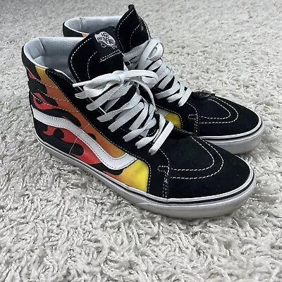 Vans Men’s Sk8-Hi Flame High Top Sneakers 10.5 • $29.99