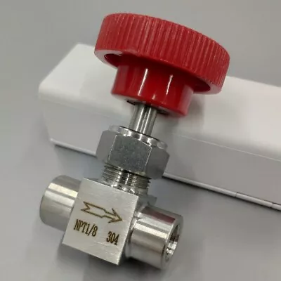 Needle Valve 1/8  Inch NPT Ball Valve Stainless Steel High Pressure Water Gas US • $12.50