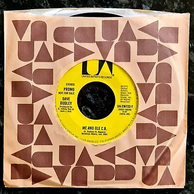 Dave Dudley - Me And The Old C.B. - Rare Ex Con COUNTRY 1975 US Promo 7  • £9.99