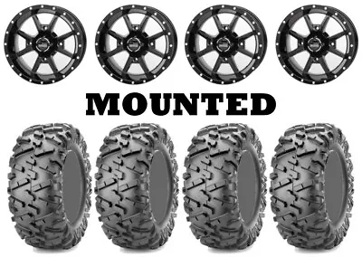 Kit 4 Maxxis Bighorn 2.0 Tires 25x8-12/25x10-12 On Frontline 556 Black H700 • $1310.12