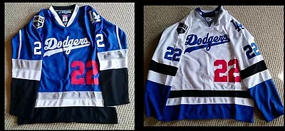 NHL MLB Replica Dodgers Hockey Jersey. Choose Color Size Any Name And Number • $119.99