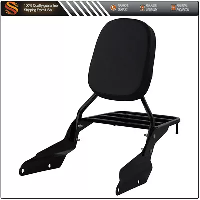 Backrest Sissy Bar W/ Luggage Cargo Rack For 94-03 Honda Magna VF750 95-06 VF250 • $58.75