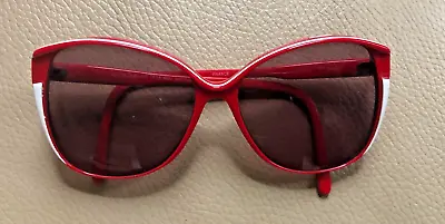 Vintage Colourline 140 Red White Lee Ann Cool Sunglasses; Made In  France • $12.99