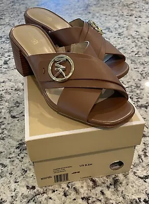 Michael Kors Carmen Mule Sandal Faux Leather 8.5 • $49.99