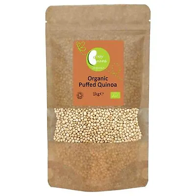 Organic Puffed Quinoa -Certified Organic- By Busy Beans Organic (1kg) • £20.99