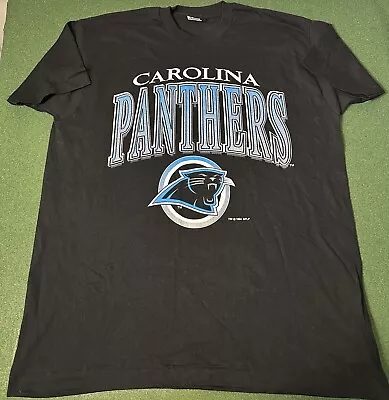 Vintage 90s NFL Carolina Panthers Single Stitch T-Shirt - Made In USA • Men’s XL • $28.99