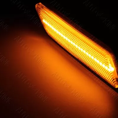 Fit Bmw F30 F31 328i 335i Amber Led Clear Bumper Turn Signal Side Marker Lights • $19.24