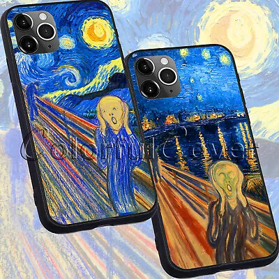 The Scream&Starry Night Van Gogh Protective Cover For  IPhone Samsung Phone Case • $11.99