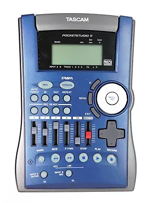 TASCAM Pocketstudio 5 4-Track Recorder W/CD-SP1 Carrying Case/Speaker • $50