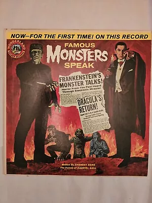 Cherney Berg Gabriel Dell – Famous Monsters Speak -  LP 1973 Halloween • $25