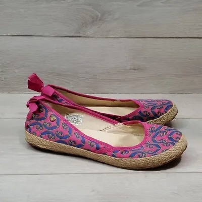 Ugg Australia Women Comfort Loafer Slip On Bow Shoes Sz 7.5 • $24.49