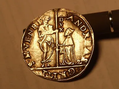 Italy 1523-38 Venice Andrea Gritti Silver Lira Coin                     #-7.6. • $119.95