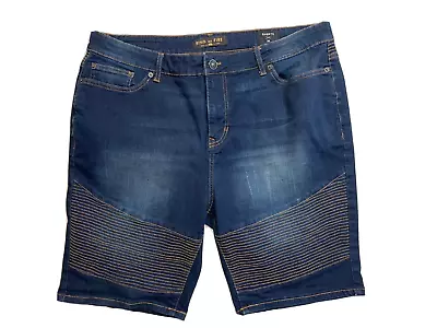 Ring Of Fire Mens Size 36 Blue Jean Shorts • $19.95