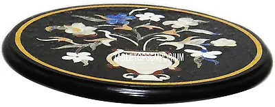 12  Marble Side Table Top Mosaic Inlaid Pietra Dura Garden Furniture Garden Arts • $192.36