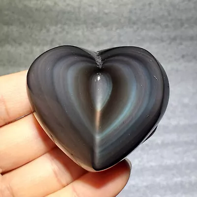 130g Mexican Volcanic Glass Rainbow Obsidian Crystal Heals • $24.90