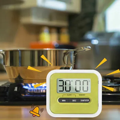 £1.99 • Buy Large LCD Kitchen Cooking Digital Timer Count Down Up Clock Loud Alarm Magnetic