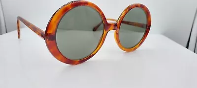 Vintage Solar Vision SV4011 Tortoise Round Sunglasses Frames Taiwan • $31.90