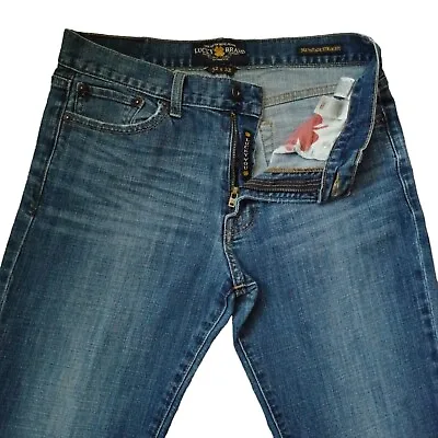 Lucky Brand Mens Jeans 32x32 Blue 361 Vintage Straight Dark Wash Denim • $26.99