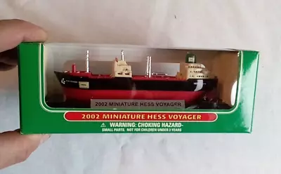 Vintage Mini Miniature Hess Truck 2002 Tanker Ship Voyager Boat New In Box • $9.95