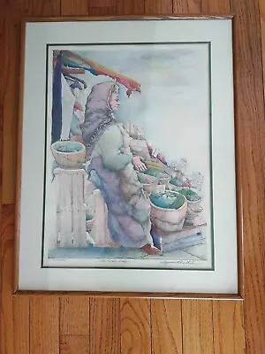 $575 • Buy Original Seymour Rosenthal, The Pickle Lady, Lithograph, Signed And Numbered 
