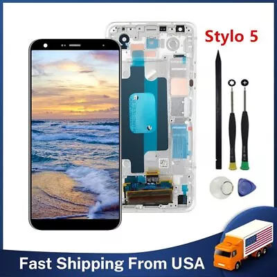 For LG Stylo 5 LM-Q720 6.2 LCD Display Screen Touch Digitizer Assembly + Frame • $31.99