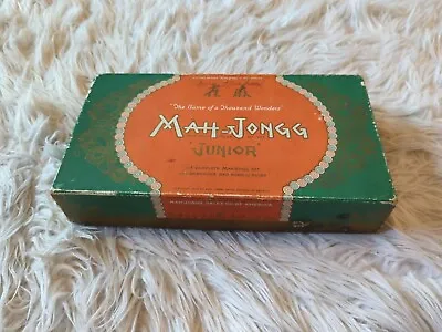 1923 Junior Mah-Jongg Set - Vintage - In Box - Hand Made Wooden Set - Nice! • $25