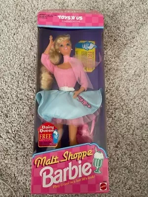 1992 Barbie Malt Shoppe Shop Limited Edition Doll #4581 Toys R Us • $25