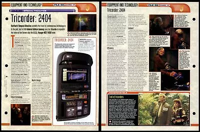 £1.49 • Buy Tricorder: 2404 - Special Facilities - Star Trek Fact File Page