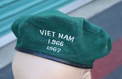 Vintage Vietnam Green Beret United States Army Special Forces New Bright Co. Hat • $645