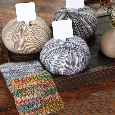 50g Fluffy Mohair Yarn Cashmere Wool For Knitting Sweater Shawl Scarf Thread • £8.40