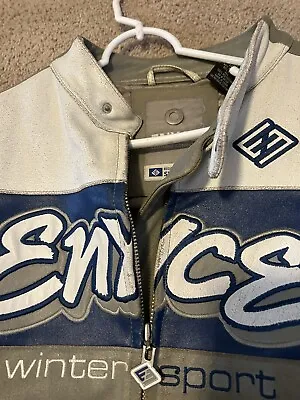 ENYCE VINTAGE 2000'S RACING JACKET Blue And Grey SPEED SERIES  SIZE XL • $85