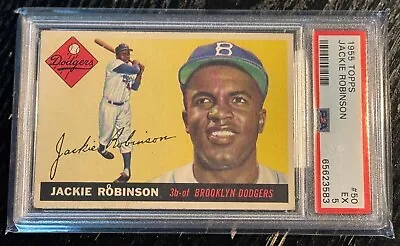 1955 Topps #50 Jackie Robinson - PSA 5 • $313