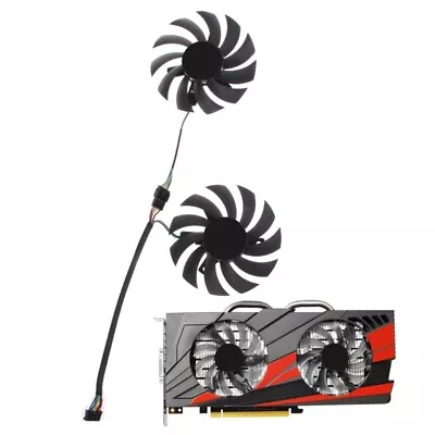 1/2PC 74mm FD7010H12S 5Pin For GTX1060-03G GTX960 GAMING Graphics Card Fan • $17.59